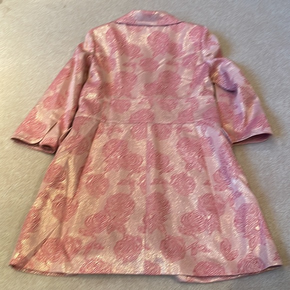 Like new Banana Republic sparkly rosette 50s style long jacket medium - Picture 12 of 13